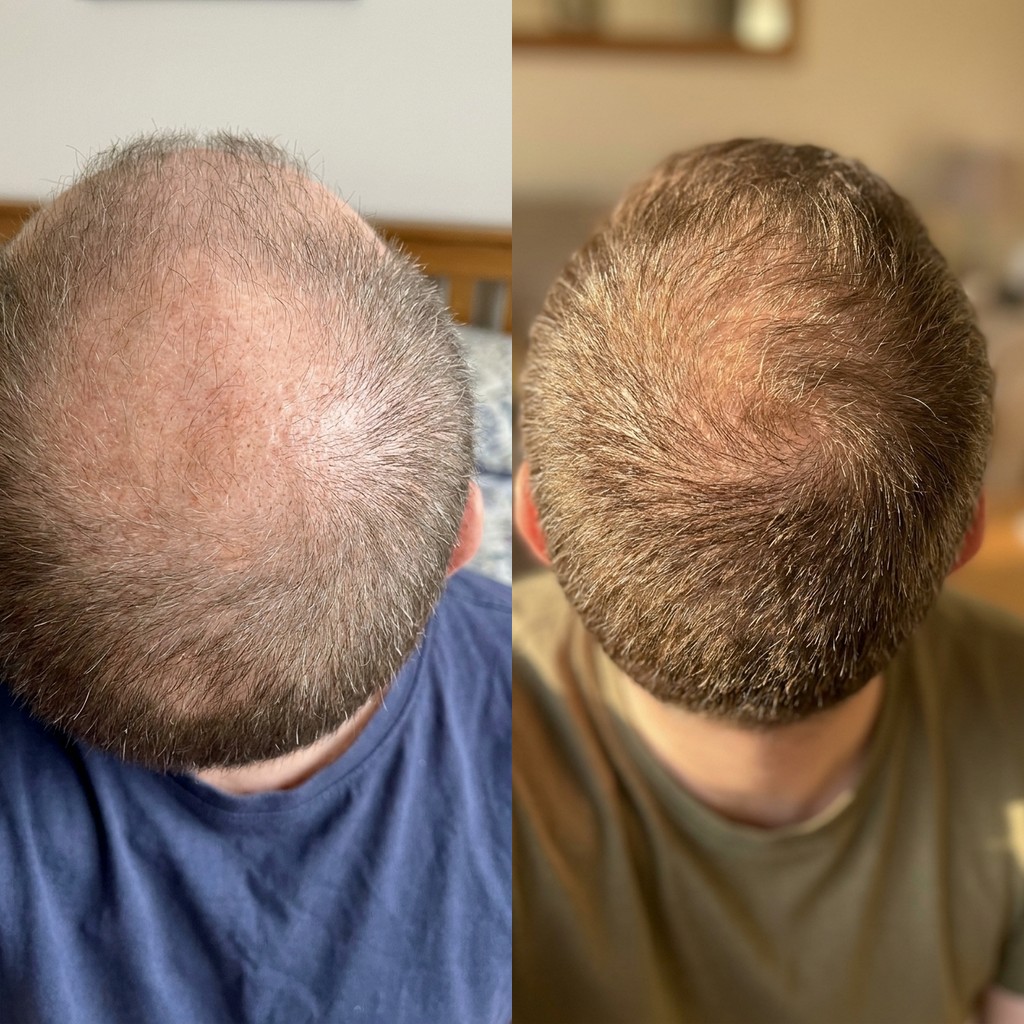HS-01 user 2 — crown fill-in, day 1 vs week 12